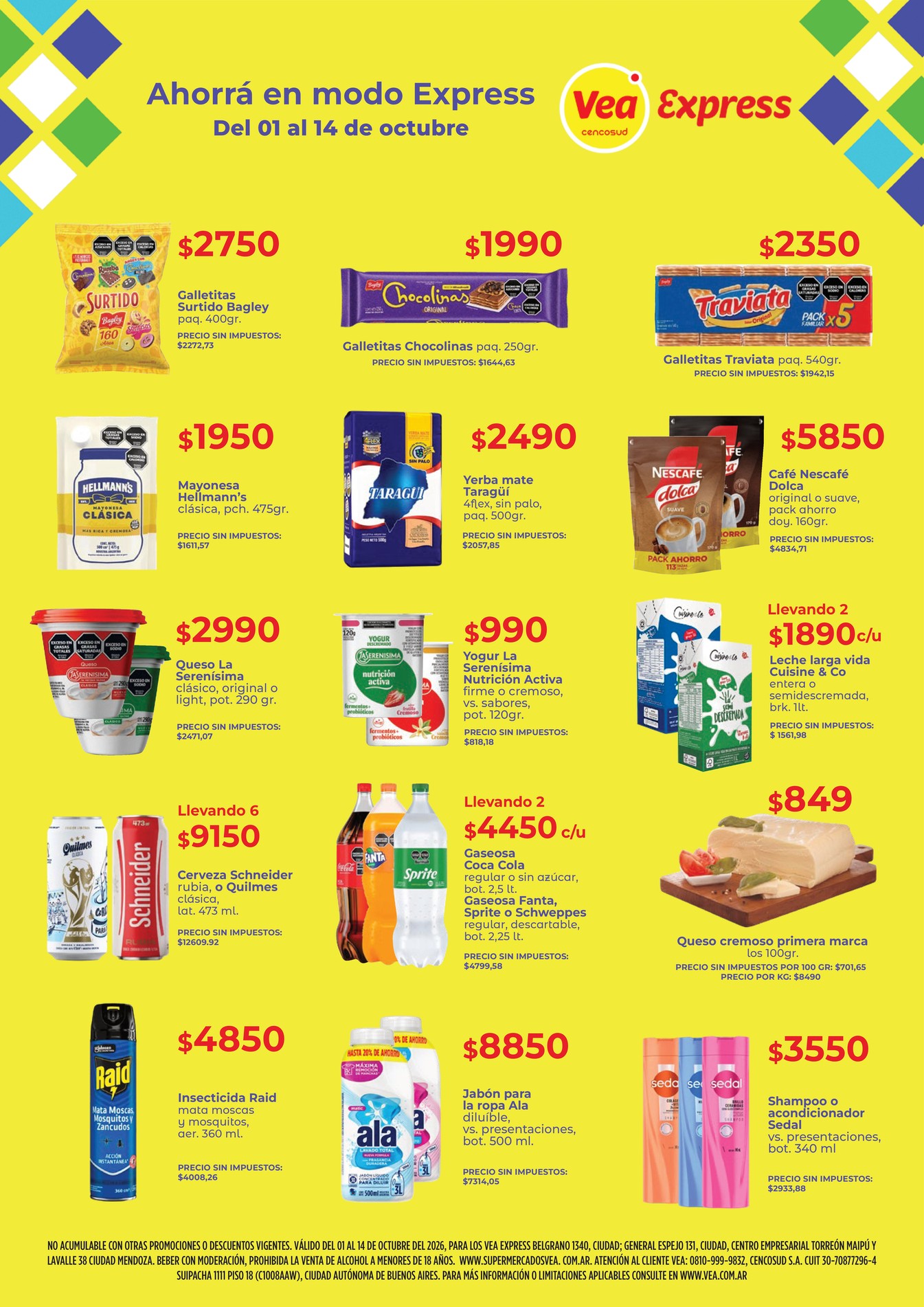 Folleto Vea Express de Mendoza, página 1
