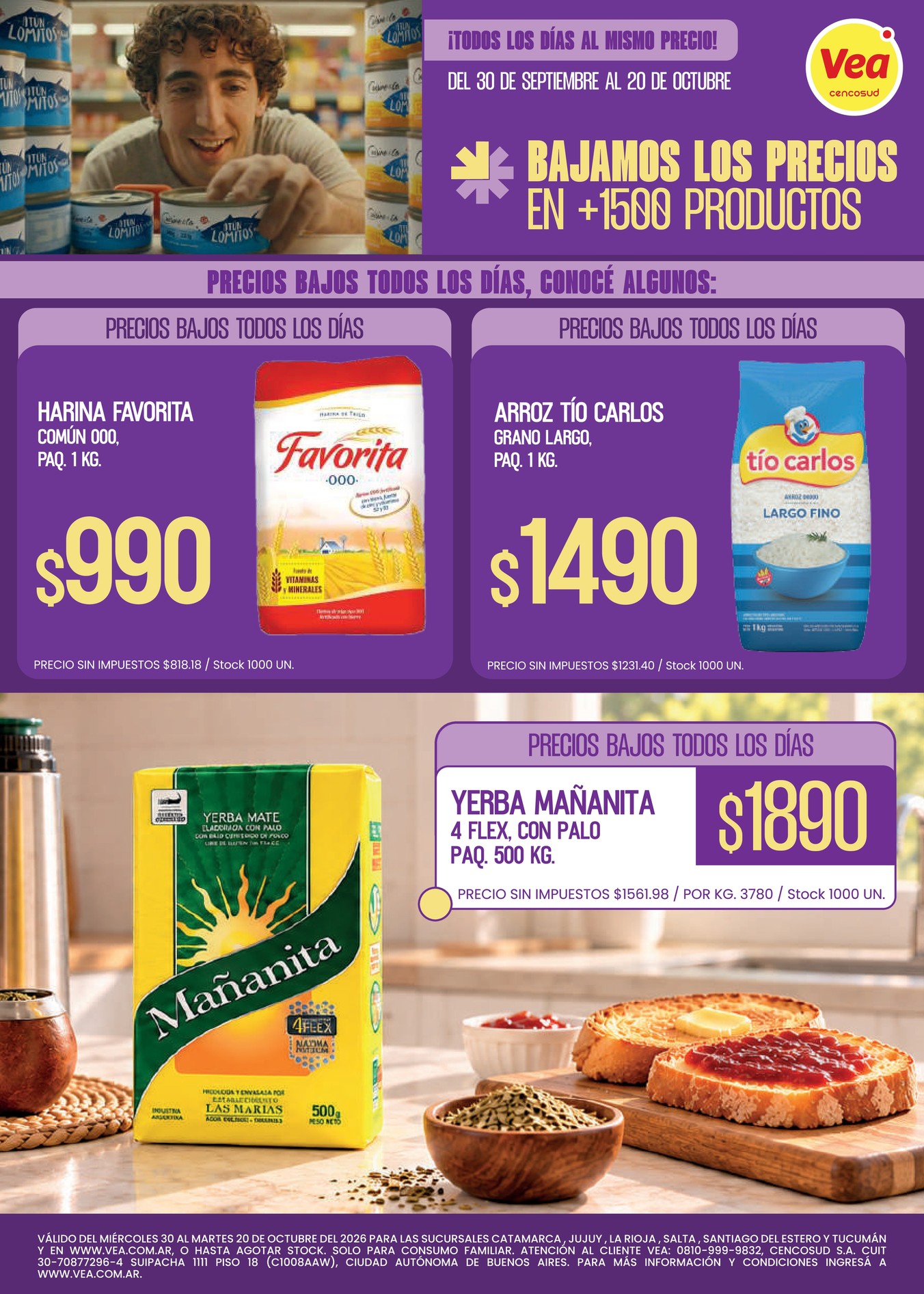 Folleto Precios Bajos NOA, página 1