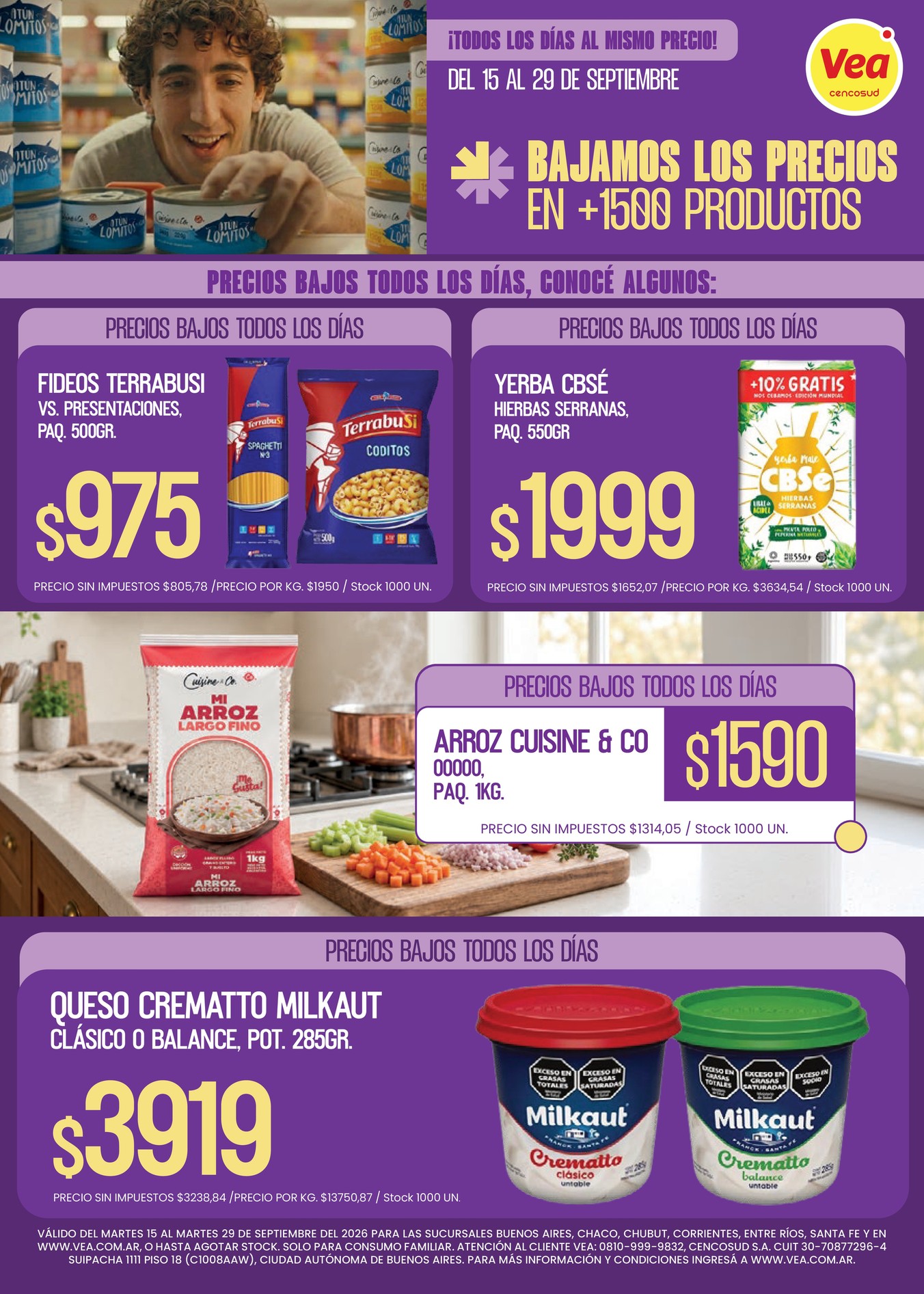 Folleto Precios Bajos l Bsas Nea Chubut, página 1